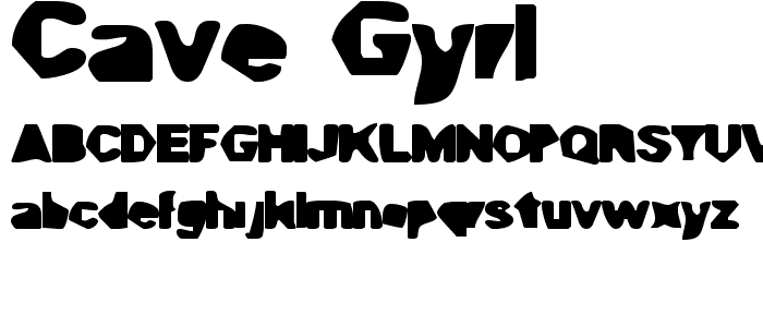 Cave Gyrl font